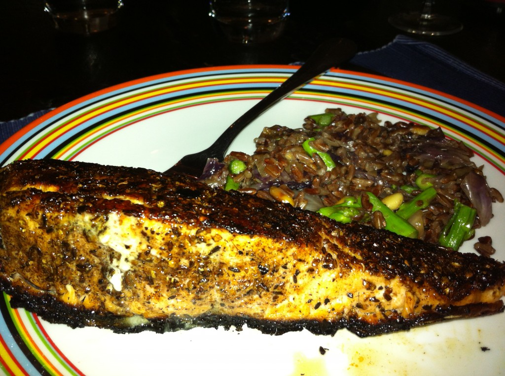 Spice-rubbed Seared Salmon